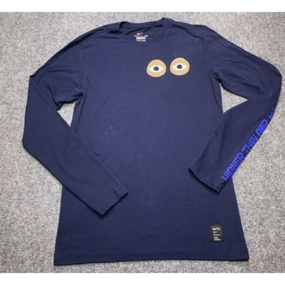 Nike Shirt Mens Small Navy Blue Cody Hudson A.I.R. Long Sleeve Dri-FIT Graphic